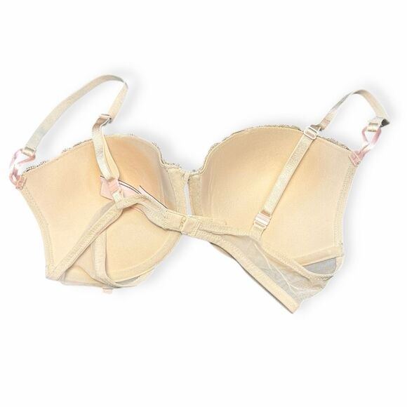 VICTORIA’S SECRET Women’s Nude Lace Push-Up Bra Size 34C - Picture 2 of 6